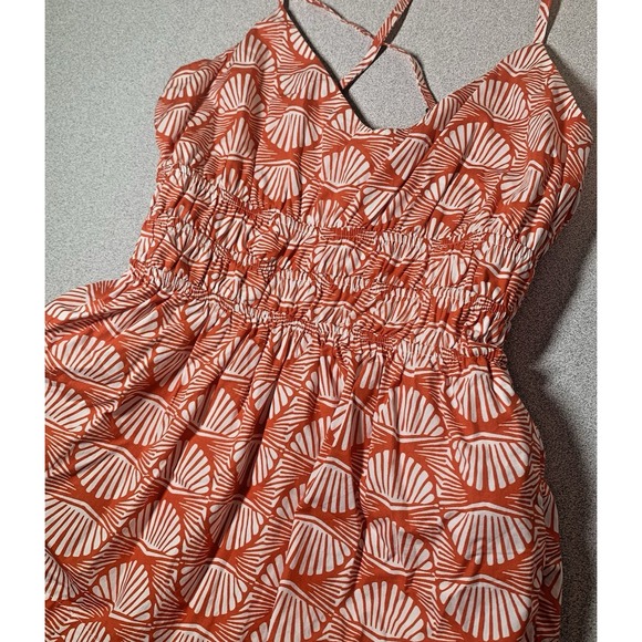Anthropologie XXS Super Mini Dress Womens Sleeveless Lined Beach Shell Pockets - Picture 5 of 10